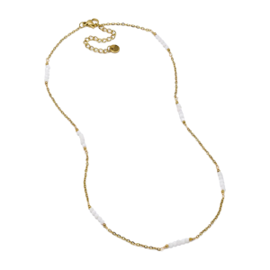 Faceted bead necklace