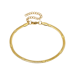 Stamped herringbone bracelet